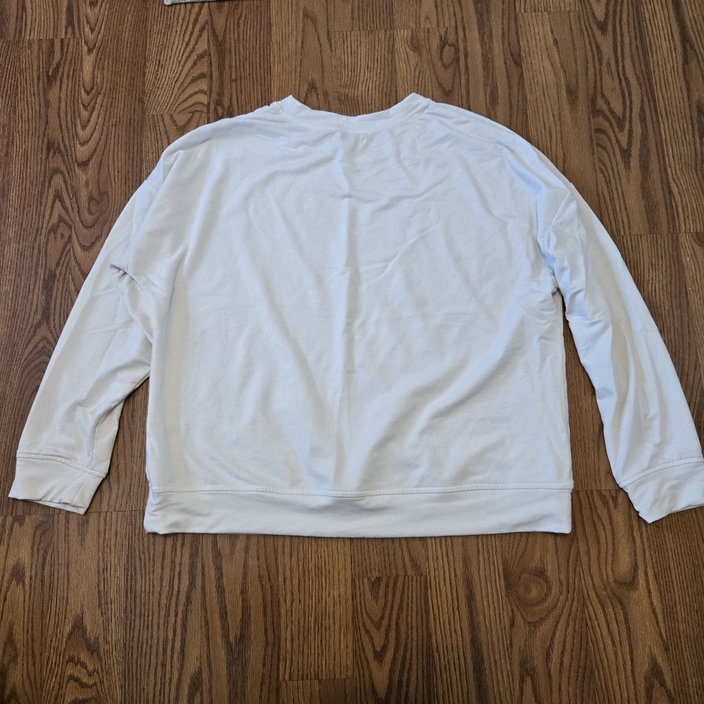Rae Dunn Wifey Sweatshirt White Pullover Crew Neck Top Bride Classic Casual  XL - Picture 5 of 9